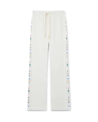 Casablanca Paris Casa Icons Tape Sweatpants In White