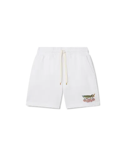 Casablanca Paris Casa Kaspia Sweatshort In White
