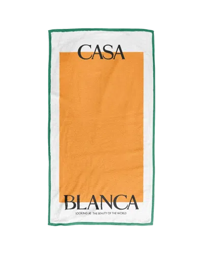 Casablanca Paris Casa Orange Towel By  In Multi