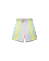 Casablanca Paris Casa Shell Wave Silk Shorts In White