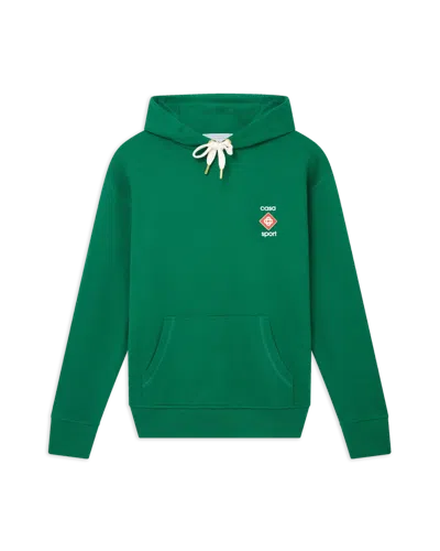 Casablanca Paris Casa Sport Logo Hooded Sweatshirt In Green