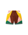 Casablanca Paris Casa Sport Silk Shorts In Brown
