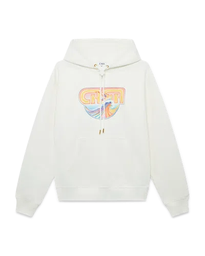 Casablanca Paris Casa Surf Hooded Sweatshirt In White