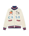 Casablanca Paris Casa Swan Zip Up Jacket In Multi