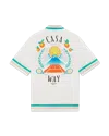 Casablanca Paris Casa Way Short-sleeve Silk Shirt In Multi