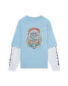 Casablanca Paris Casa Way Skate Double Layer T-shirt In Blue