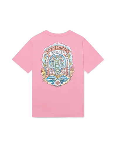 Casablanca Paris Casa Way Skate Short-sleeve T-shirt In Purple