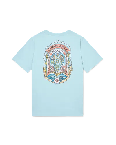 Casablanca Paris Casa Way Skate Short-sleeve T-shirt In Blue