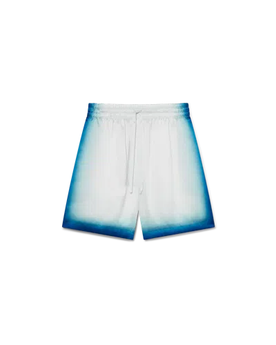 Casablanca Paris Casa Way Skate Silk Shorts In Blue