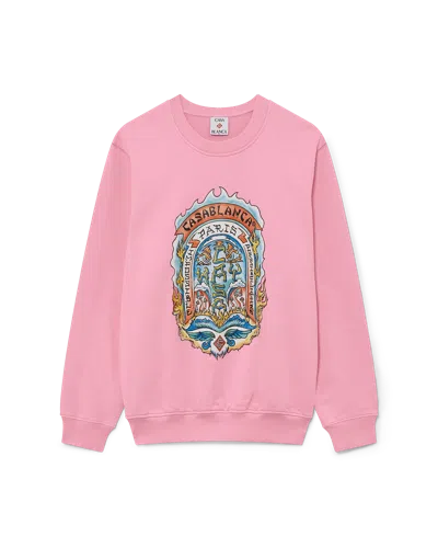 Casablanca Paris Casa Way Skate Sweatshirt In Pink
