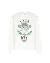 Casablanca Paris Casa Way Sweatshirt In White
