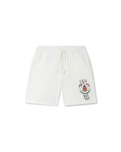 Casablanca Paris Casa Way Sweatshorts In White