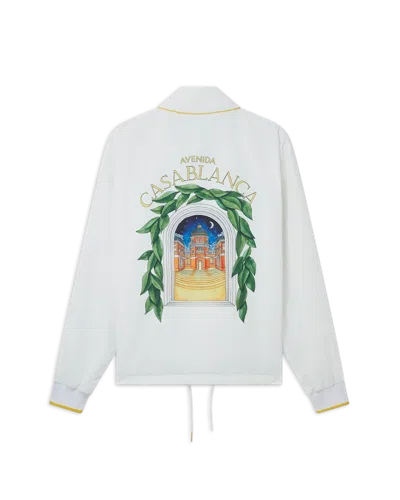 Casablanca Paris Casablanca Avenida Coach Jacket In Yellow In White