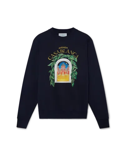 Casablanca Paris Casablanca Avenida Sweatshirt In Blue