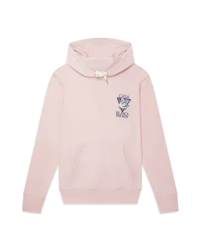 Casablanca Paris Casablanca Par Avion Hooded Sweatshirt In Pink