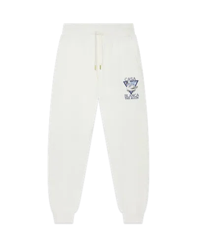 Casablanca Paris Casablanca Par Avion Sweatpant In White