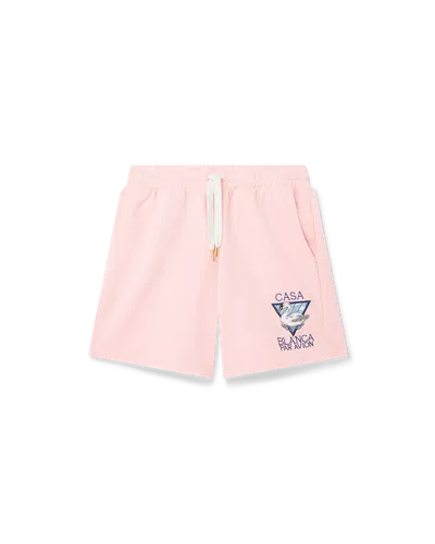 Casablanca Paris Casablanca Par Avion Sweatshorts In Pink