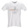 Casablanca Paris Casablanca Ski Jump Tee In White Cotton