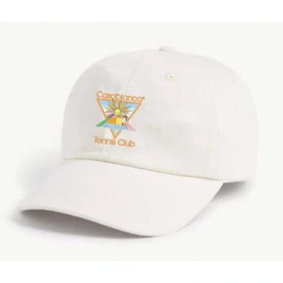 Casablanca Paris Casablanca Tennis Club Embroidered Cap By  In White