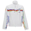 Casablanca Paris Casablanca Wave Zipped Track Jacket In White Polyester In White