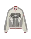 Casablanca Paris Cashmere Column Jacket In White