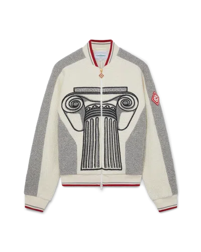 Casablanca Paris Cashmere Column Jacket In White