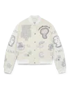 Casablanca Paris Chenille Patchwork Bomber Jacket In Neutral