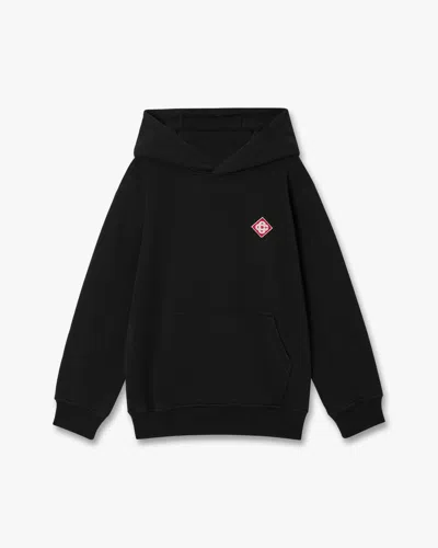 Casablanca Paris Children's Black Diamond Logo Hooded Sweatshirt