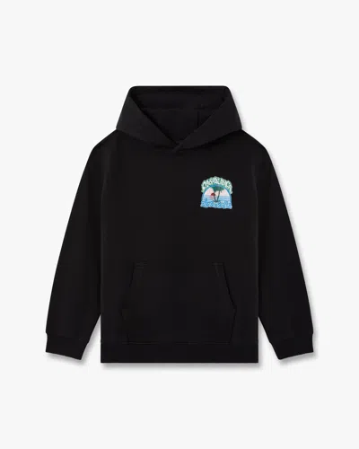 Casablanca Paris Children's Black Palm Tree Emblem Hooded Sweatshirt