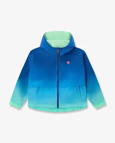 Casablanca Paris Children's Blue & Green Gradient Hooded Jacket