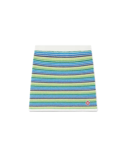 Casablanca Paris Kids' Children's Stripe Skirt In Green