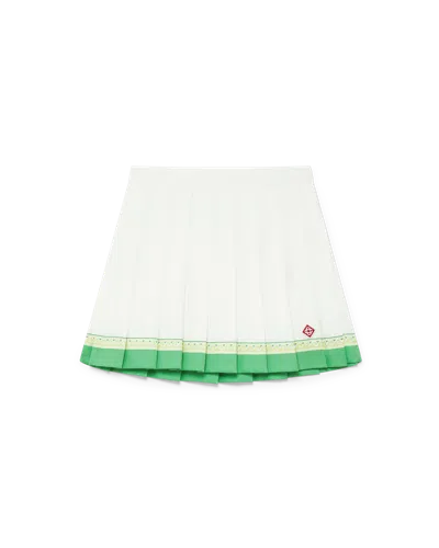 Casablanca Paris Kids' Children's White Skirt In Yellow In Green