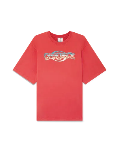Casablanca Paris Chrome Short-sleeve T-shirt In Red
