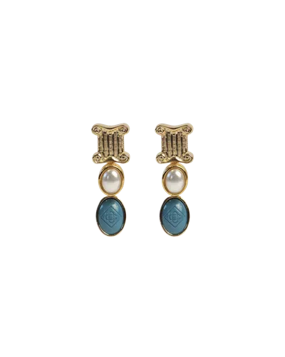 Casablanca Paris Column Drop Earrings By  In Multi