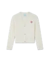 Casablanca Paris Column Knit Cardigan In Neutral