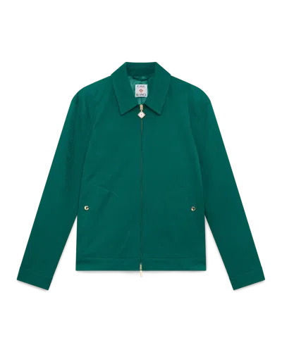 Casablanca Paris Cotton Monogram Jacquard Jacket In Green