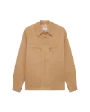 Casablanca Paris Cotton Zip Jacket In Brown