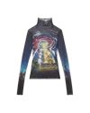 Casablanca Paris Cowboy De L'espace Mesh Top In Multi