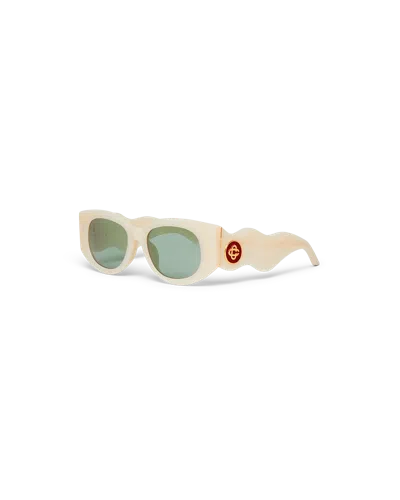 Casablanca Paris Cream The Memphis Sunglasses By  In Multi