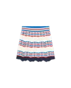 Casablanca Paris Crochet Chevron A-line Skirt In Multi