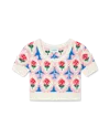 Casablanca Paris Cropped Argyle Jumper In Multi