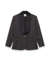 Casablanca Paris Crystal Embellished Tailored Jacket In Black