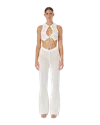 Casablanca Paris Cut Out Vest Top In White