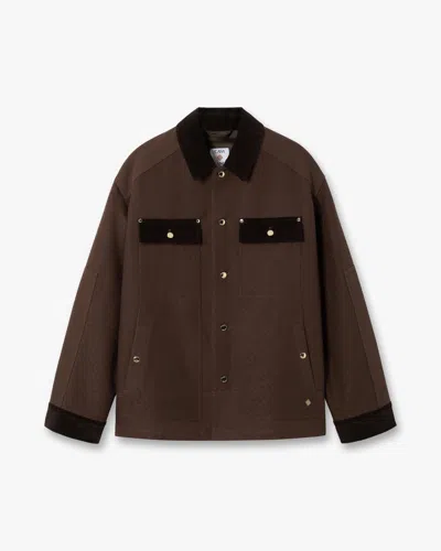 Casablanca Paris Dark Brown Workwear Safari Jacket