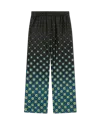 Casablanca Paris Degrade Monogram Silk Trousers In Black In Black