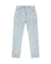 Casablanca Paris Denim Bleached Monogram Trousers In Multi