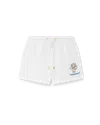 Casablanca Paris Diamond Column Sweatshorts In White