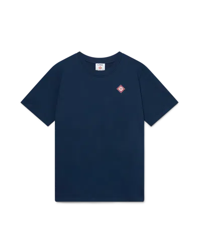 Casablanca Paris Diamond Logo Short-sleeve T-shirt In Blue