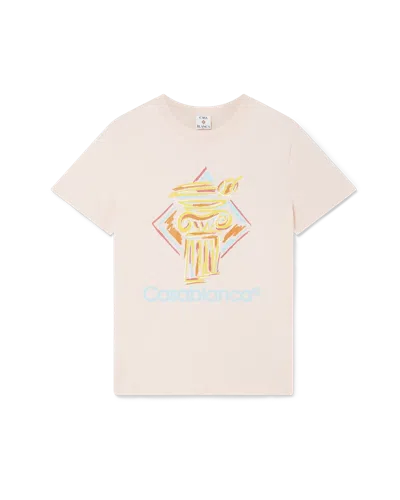 Casablanca Paris Diamond Short-sleeve Column T-shirt In Multi