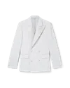 Casablanca Paris Double Breasted Tuxedo Jacket In White